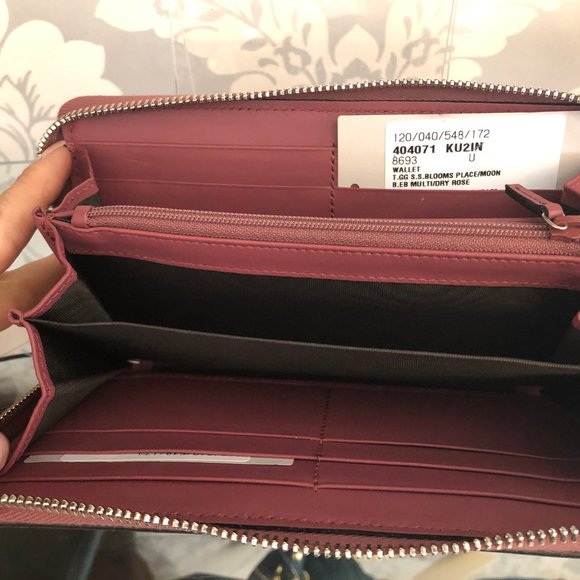 GUCCI Floral Monogram Canvas Accordian Wallet NEW - Picture 6 of 6